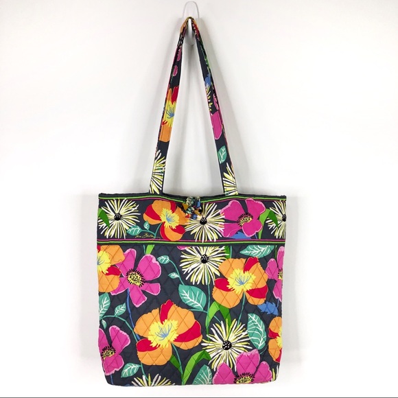 Vera Bradley Handbags - Vera Bradley Jazzy Blooms Floral Print Tote Purse